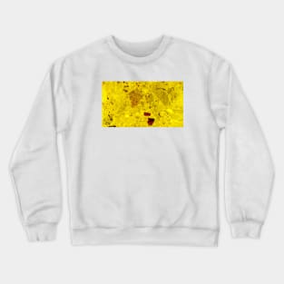 Yellow Marble Texture Crewneck Sweatshirt